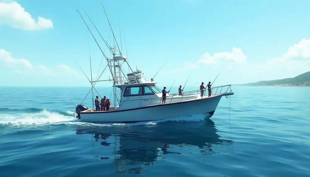 Fangen Sie Makrelen beim Hochseeangeln